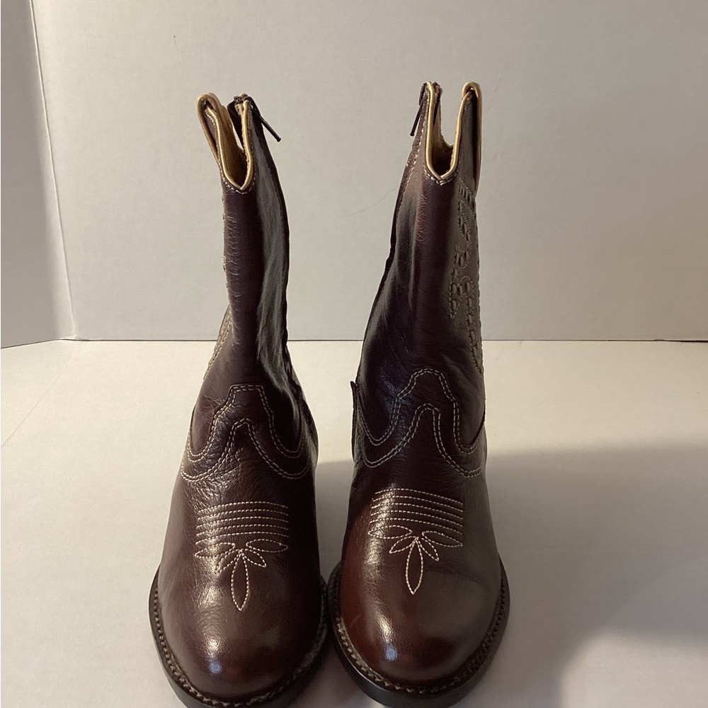 Frye Dark Brown Leather Boots